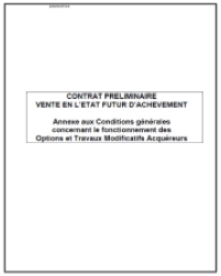 Contrat de réservation